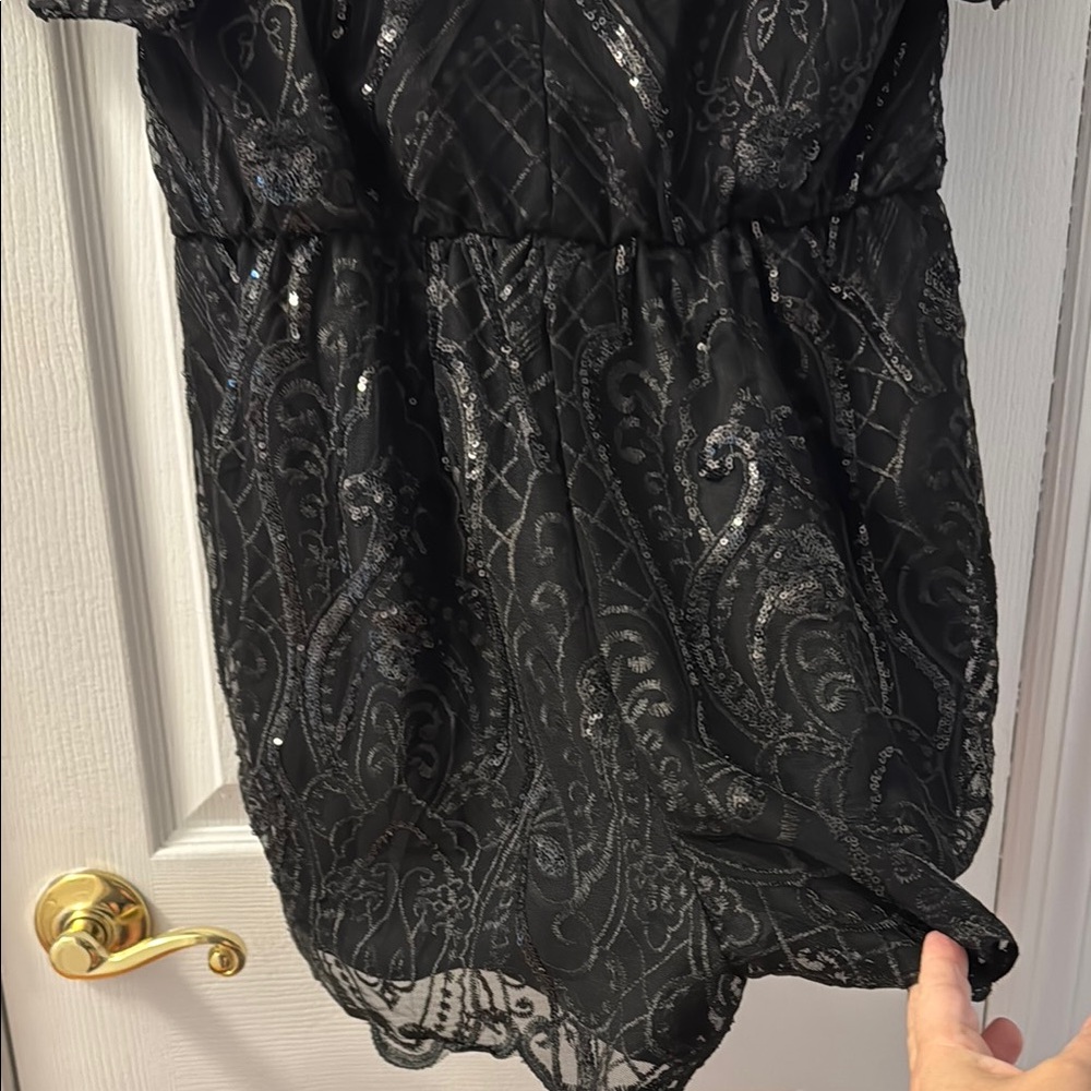 VENUS Black Sequin skort - Picture 4 of 5